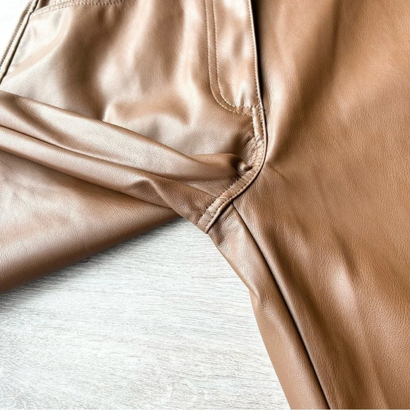 Oak + Fort VEGAN LEATHER PANT Slim Fit Pants - Picture 7 of 13